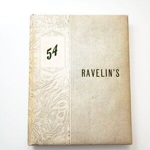 Vintage 1954 Oxford High School - Ravelins Yearbook (Oxford, MA) GUC